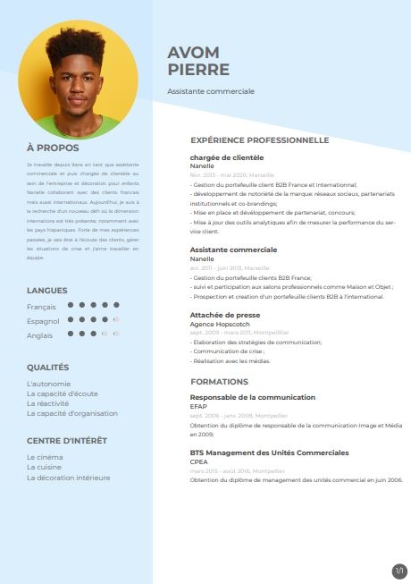 Resume created with template BlueAndGrayMedicalResume