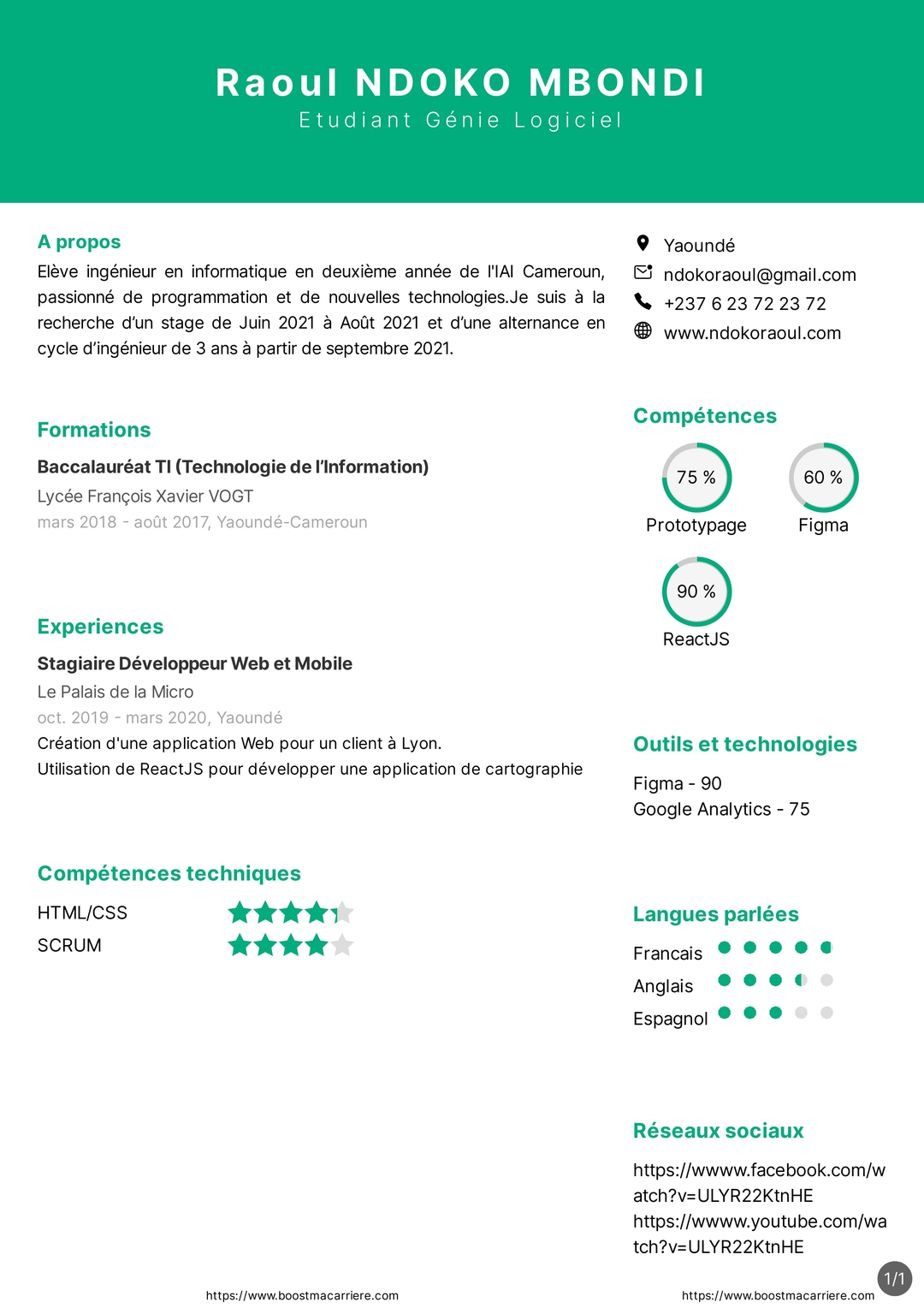 Resume created with template ResumeHeaderImageV2